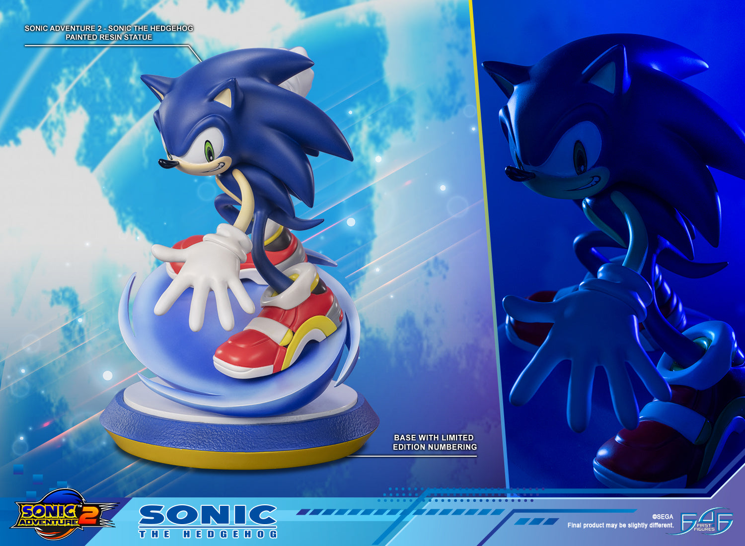 PRE-ORDER First 4 Figures - Sonic Adventure 2 - Sonic The Hedgehog