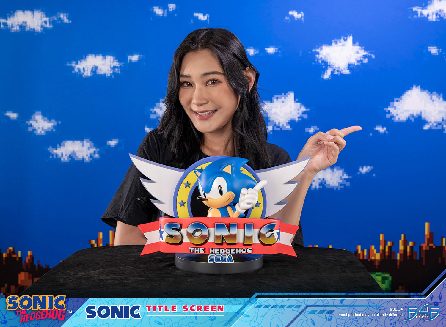 PRE-ORDER First 4 Figures - Sonic The Hedgehog - Sonic Title Screen