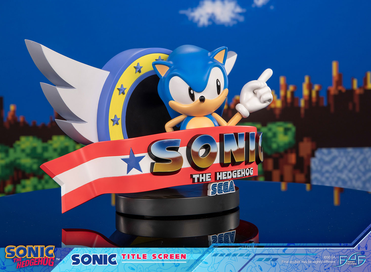 PRE-ORDER First 4 Figures - Sonic The Hedgehog - Sonic Title Screen