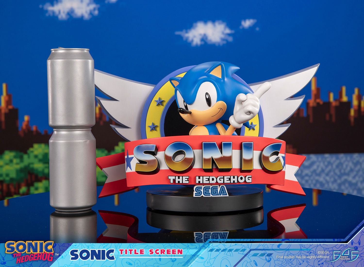 PRE-ORDER First 4 Figures - Sonic The Hedgehog - Sonic Title Screen