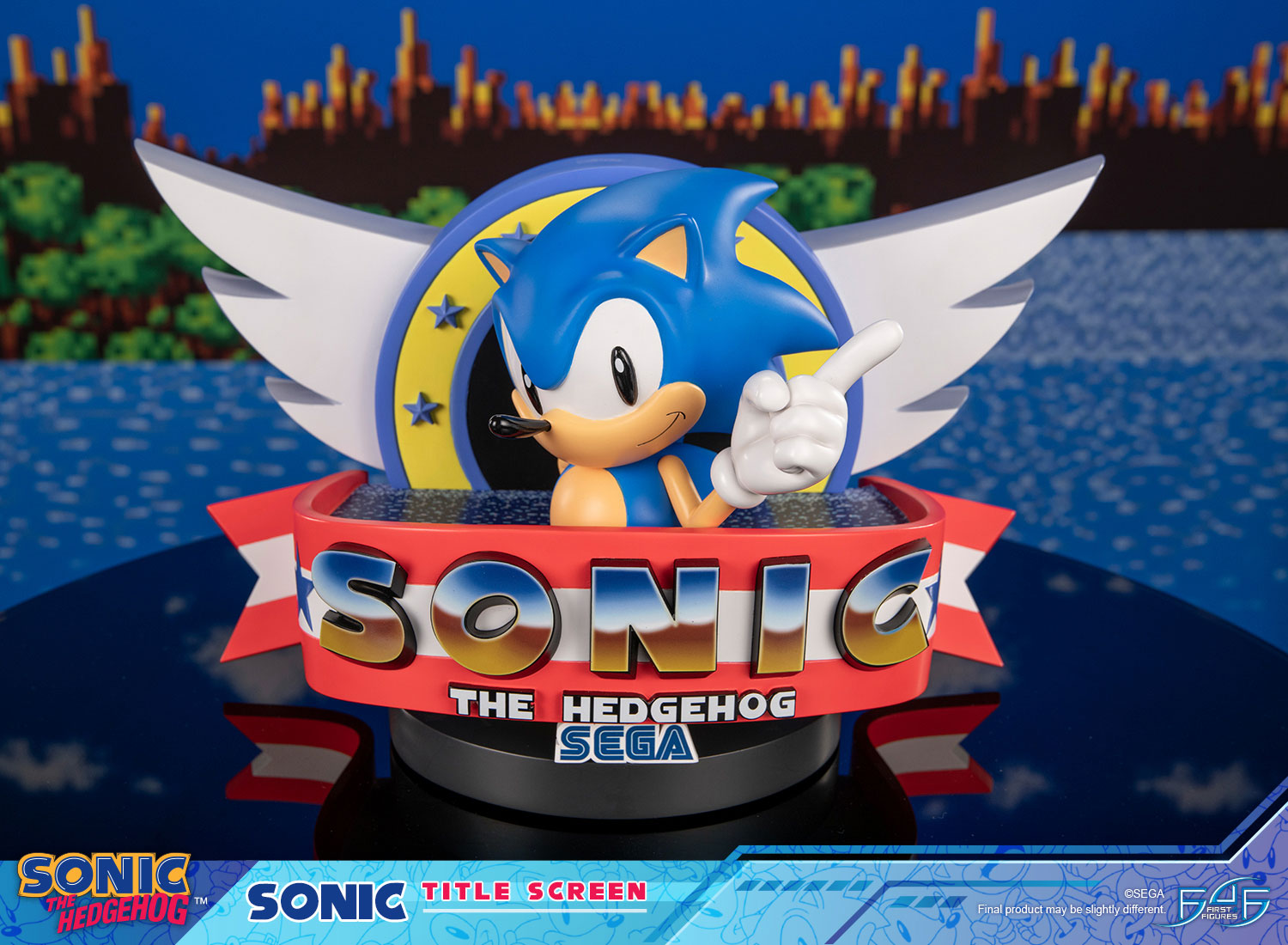 PRE-ORDER First 4 Figures - Sonic The Hedgehog - Sonic Title Screen