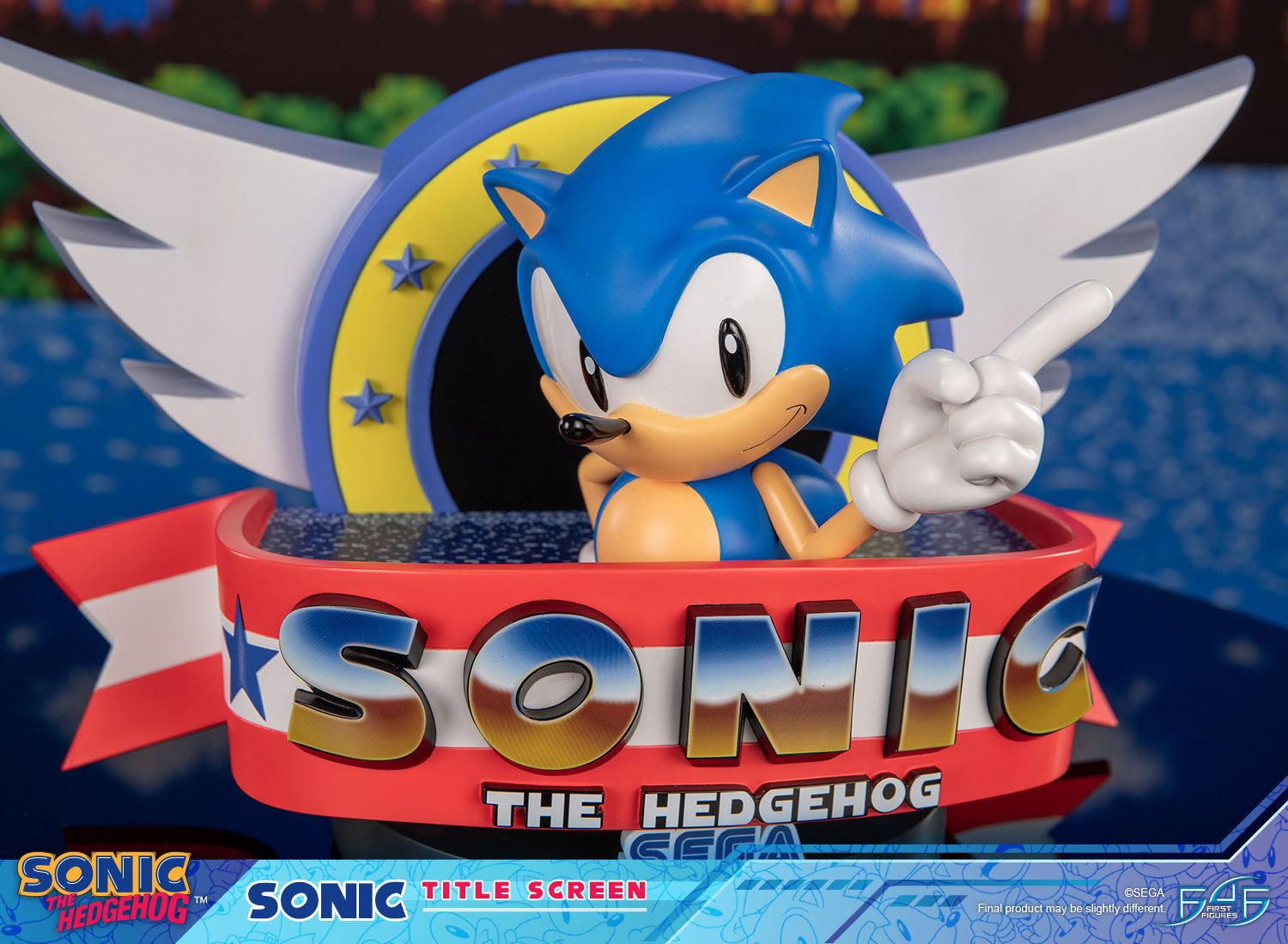 PRE-ORDER First 4 Figures - Sonic The Hedgehog - Sonic Title Screen