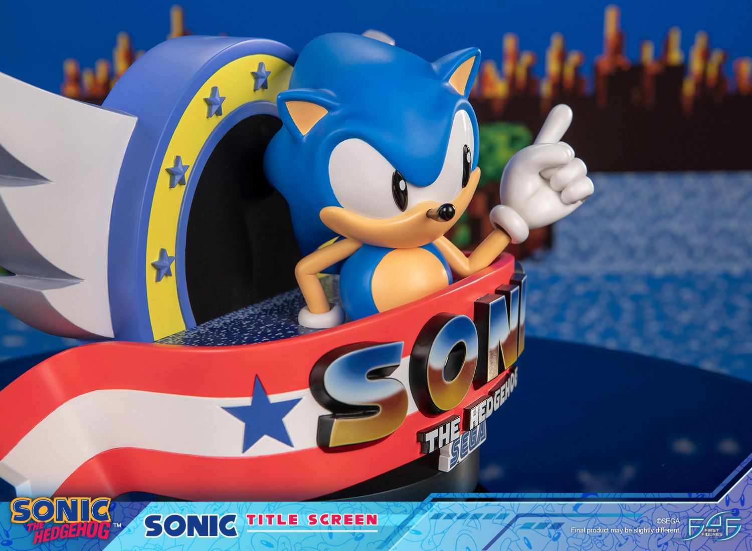 PRE-ORDER First 4 Figures - Sonic The Hedgehog - Sonic Title Screen