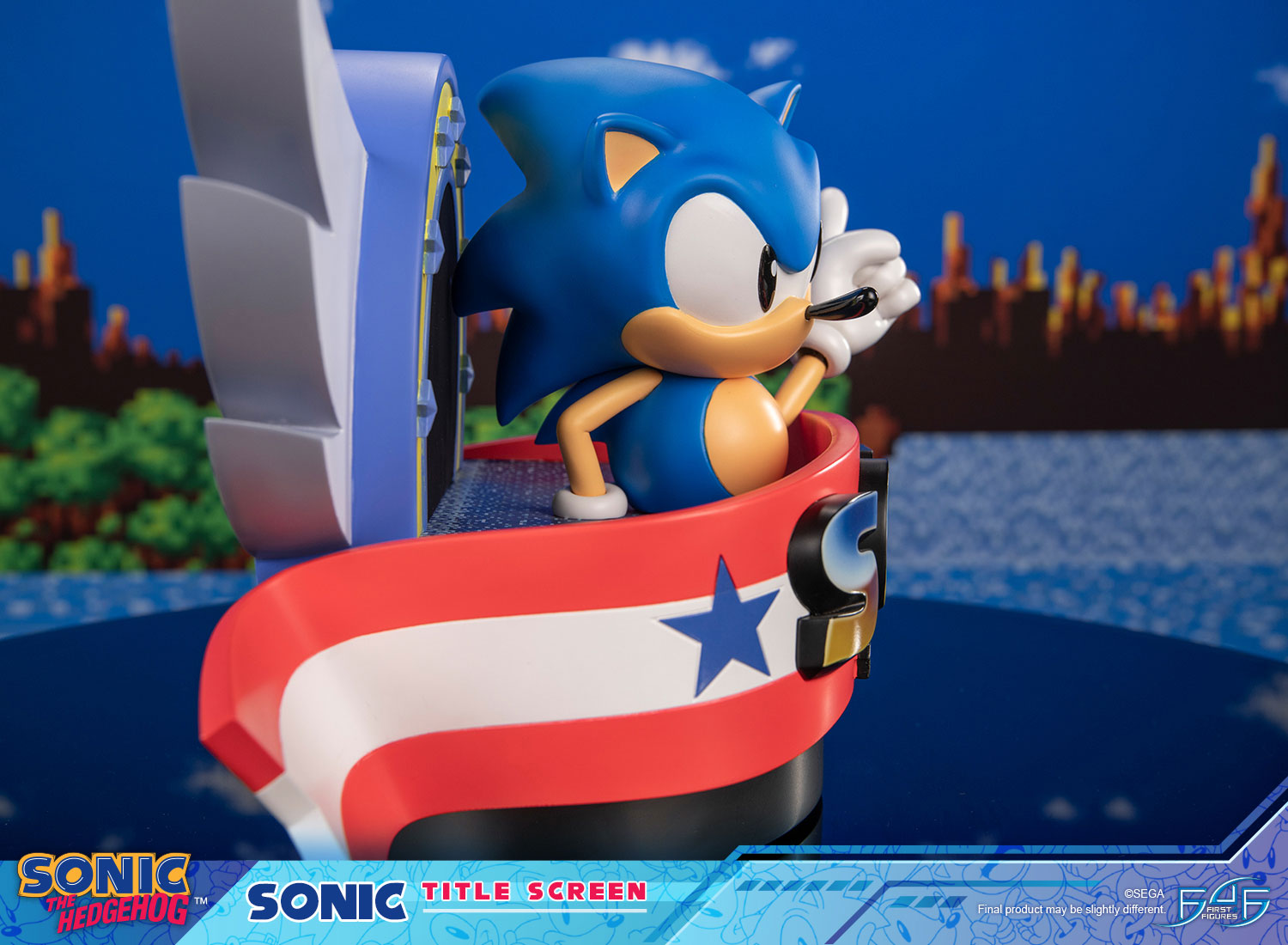 PRE-ORDER First 4 Figures - Sonic The Hedgehog - Sonic Title Screen