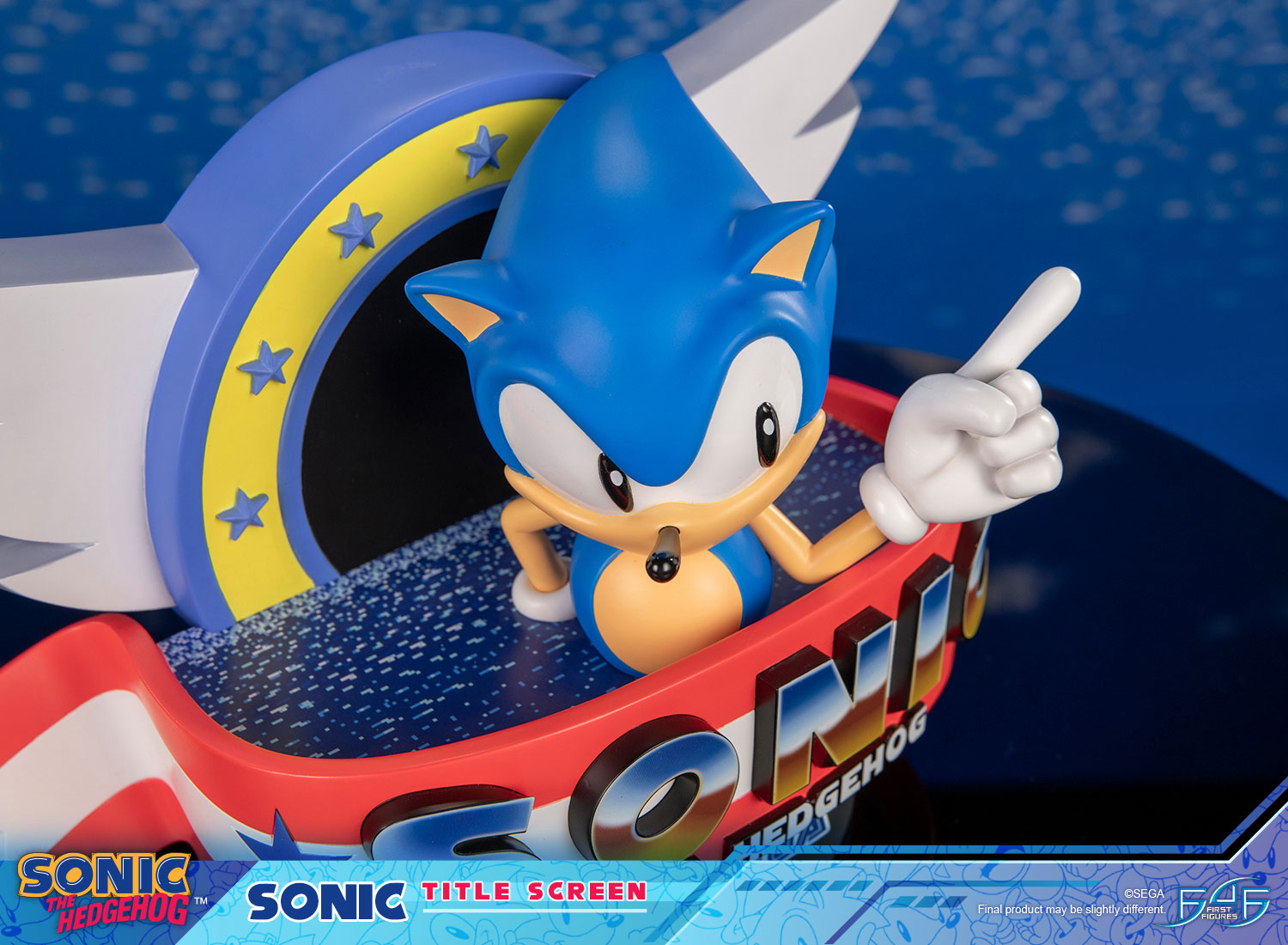 PRE-ORDER First 4 Figures - Sonic The Hedgehog - Sonic Title Screen