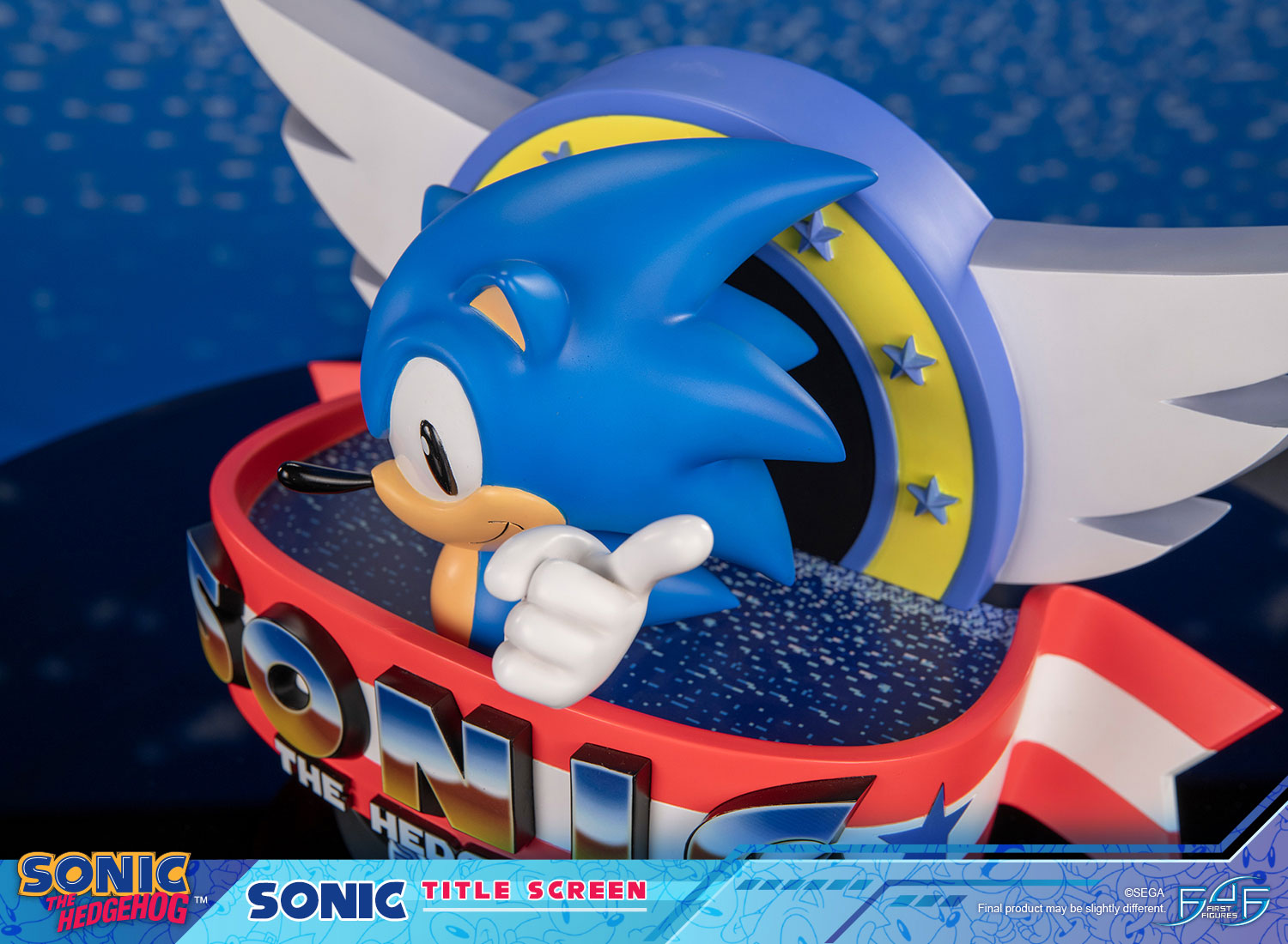 PRE-ORDER First 4 Figures - Sonic The Hedgehog - Sonic Title Screen