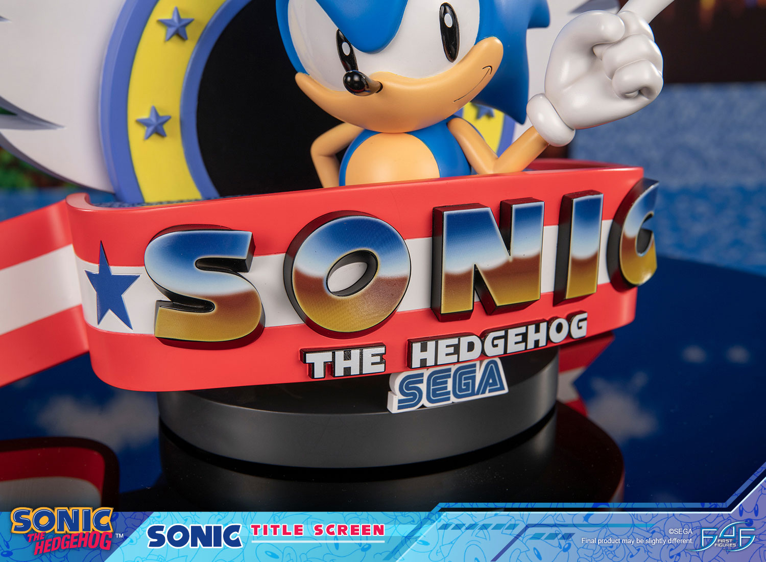 PRE-ORDER First 4 Figures - Sonic The Hedgehog - Sonic Title Screen