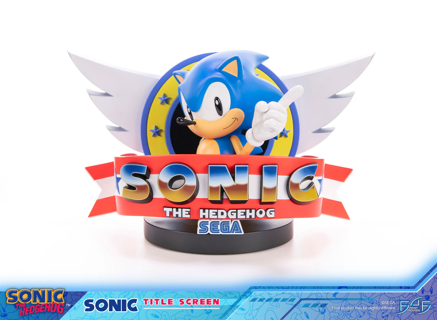PRE-ORDER First 4 Figures - Sonic The Hedgehog - Sonic Title Screen