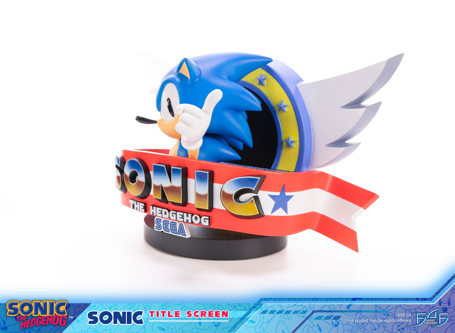 PRE-ORDER First 4 Figures - Sonic The Hedgehog - Sonic Title Screen
