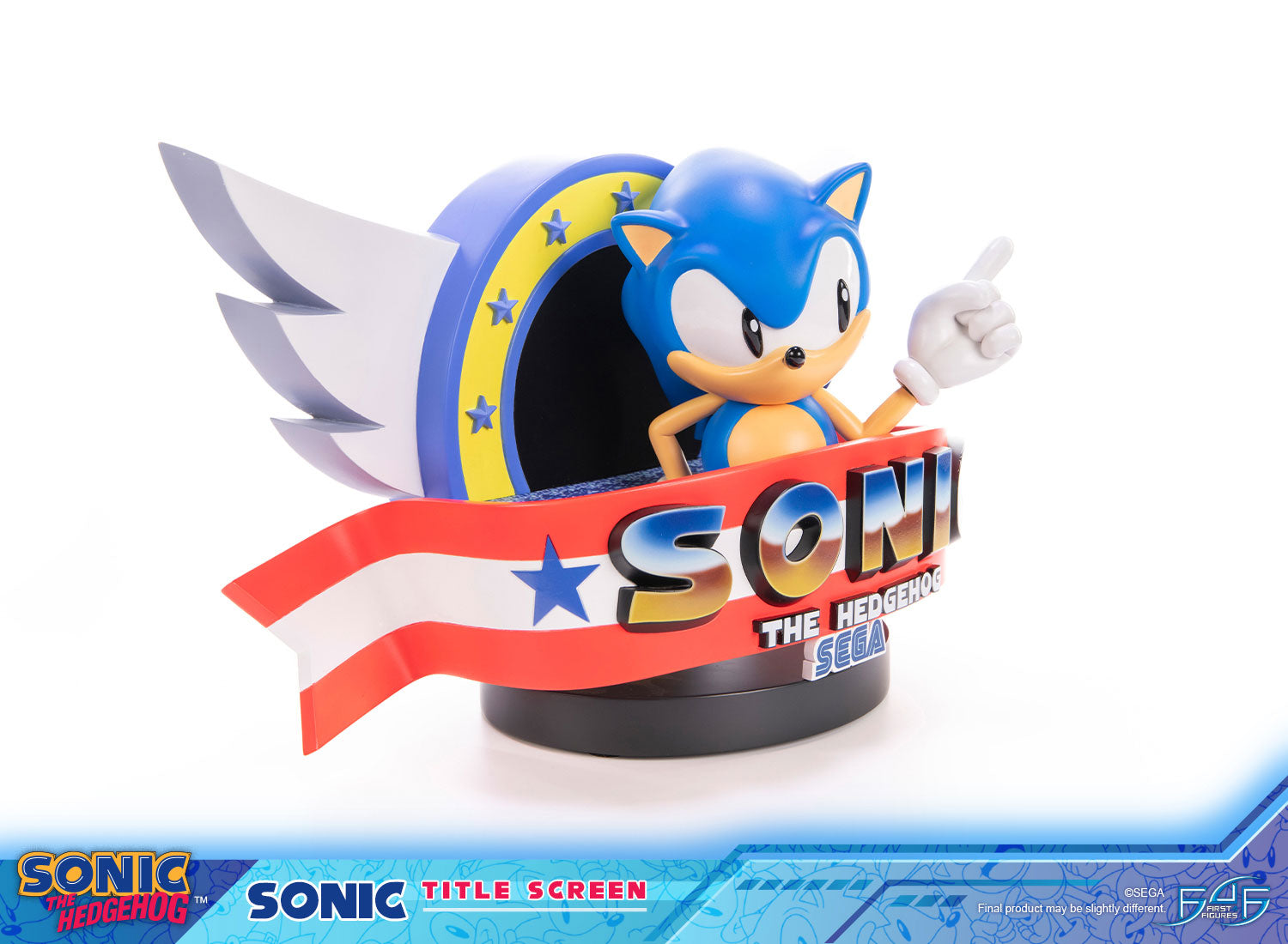 PRE-ORDER First 4 Figures - Sonic The Hedgehog - Sonic Title Screen