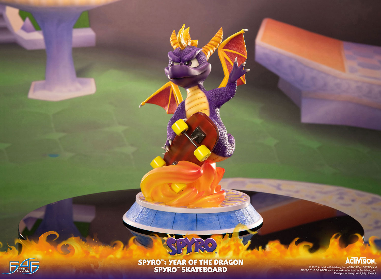 PRE-ORDER First4Figures - Spyro™: Year of the Dragon - Spyro™ Skateboard