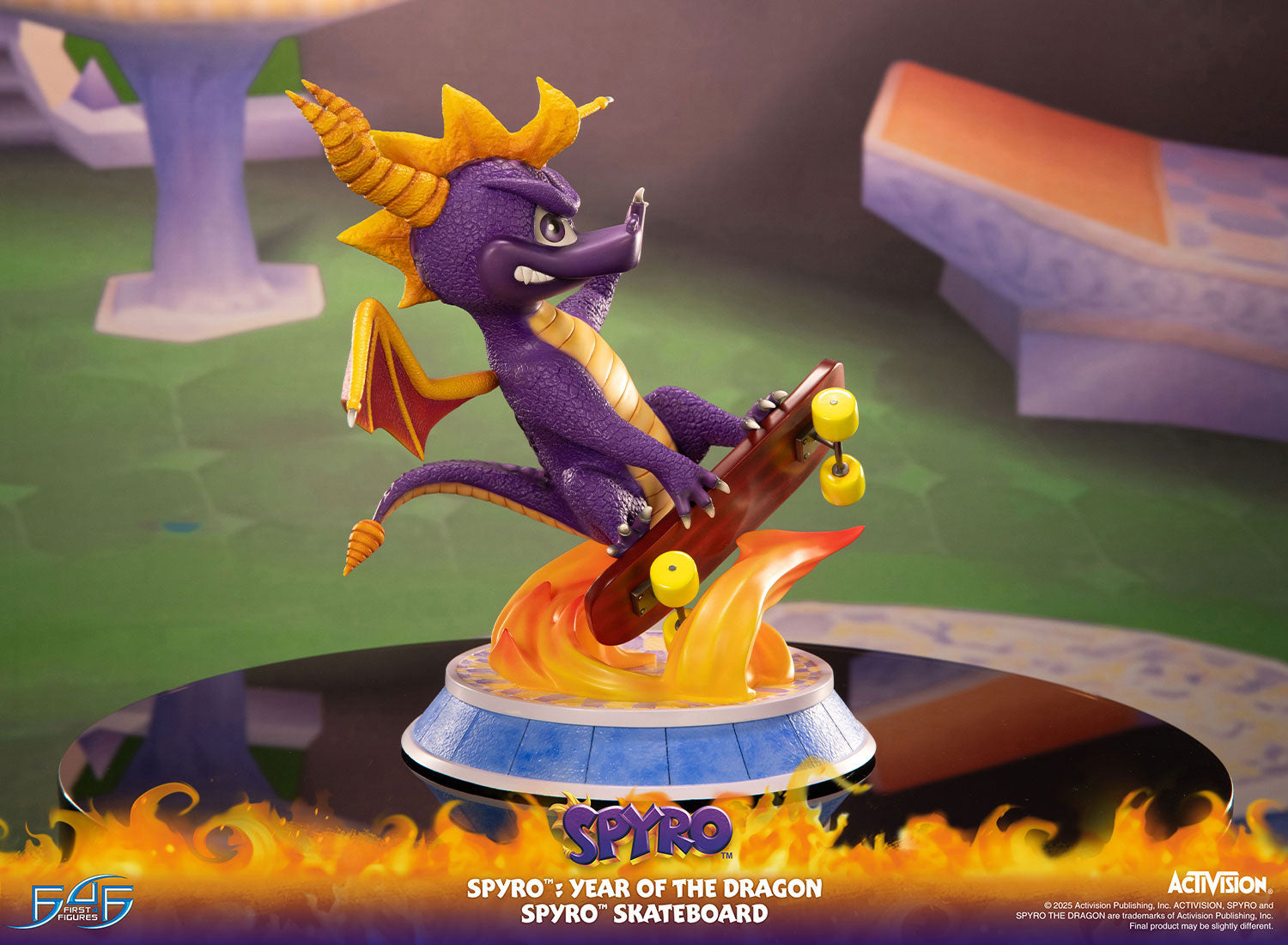 PRE-ORDER First4Figures - Spyro™: Year of the Dragon - Spyro™ Skateboard