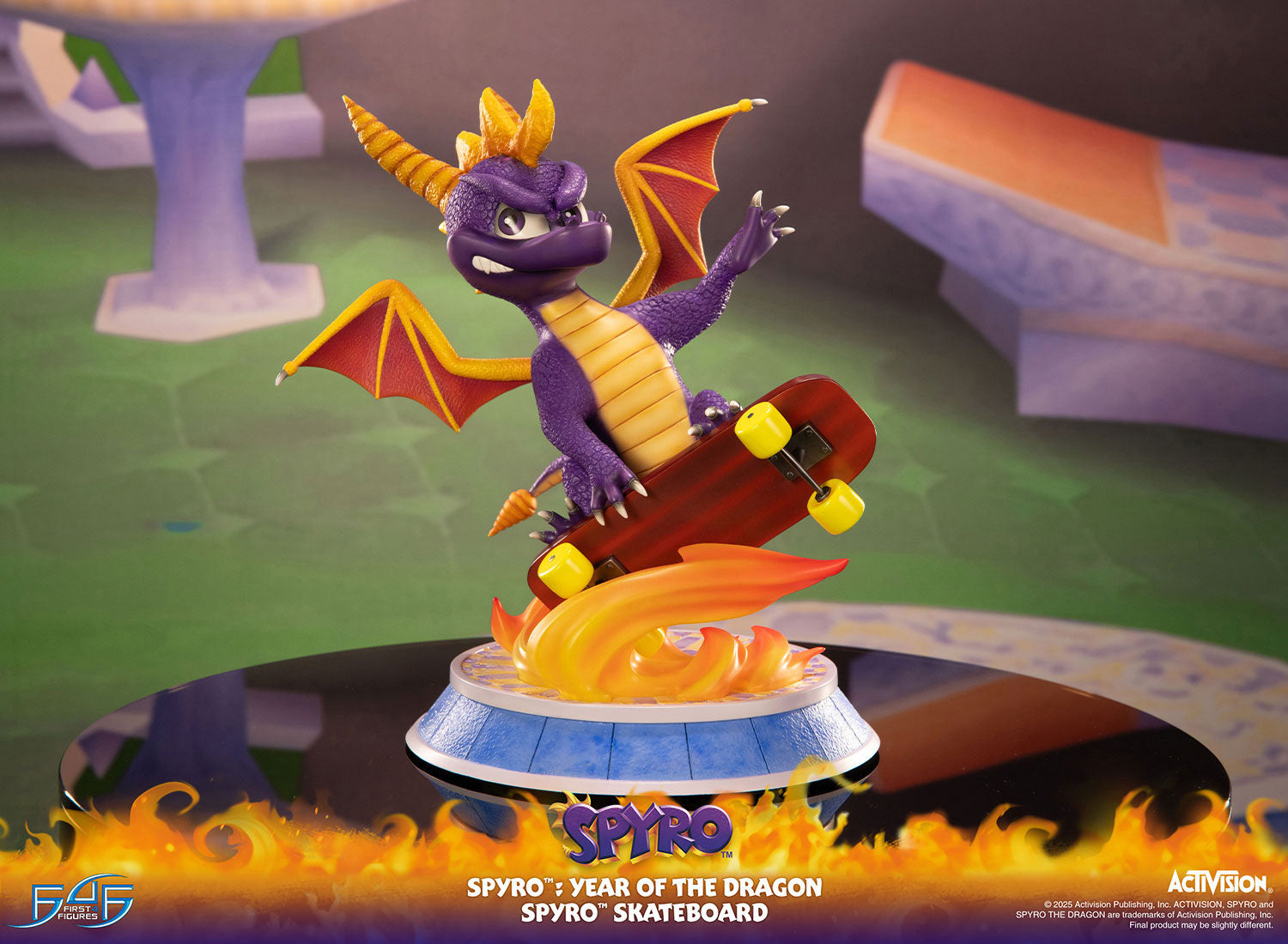 PRE-ORDER First4Figures - Spyro™: Year of the Dragon - Spyro™ Skateboard