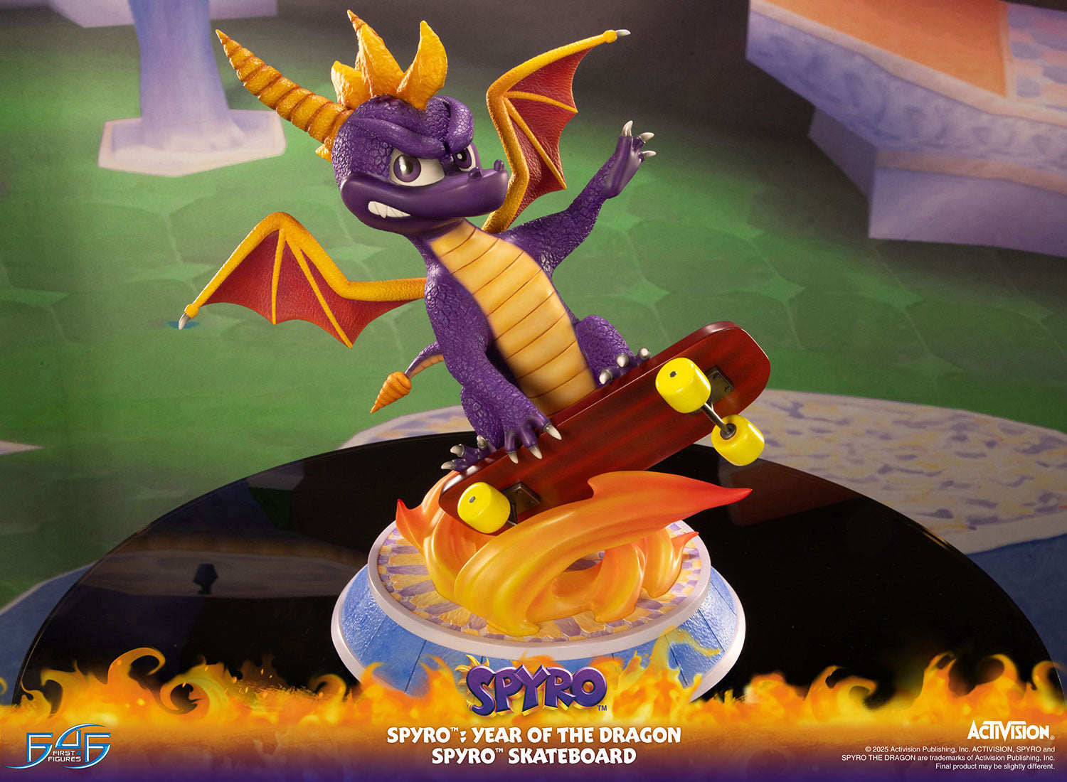 PRE-ORDER First4Figures - Spyro™: Year of the Dragon - Spyro™ Skateboard