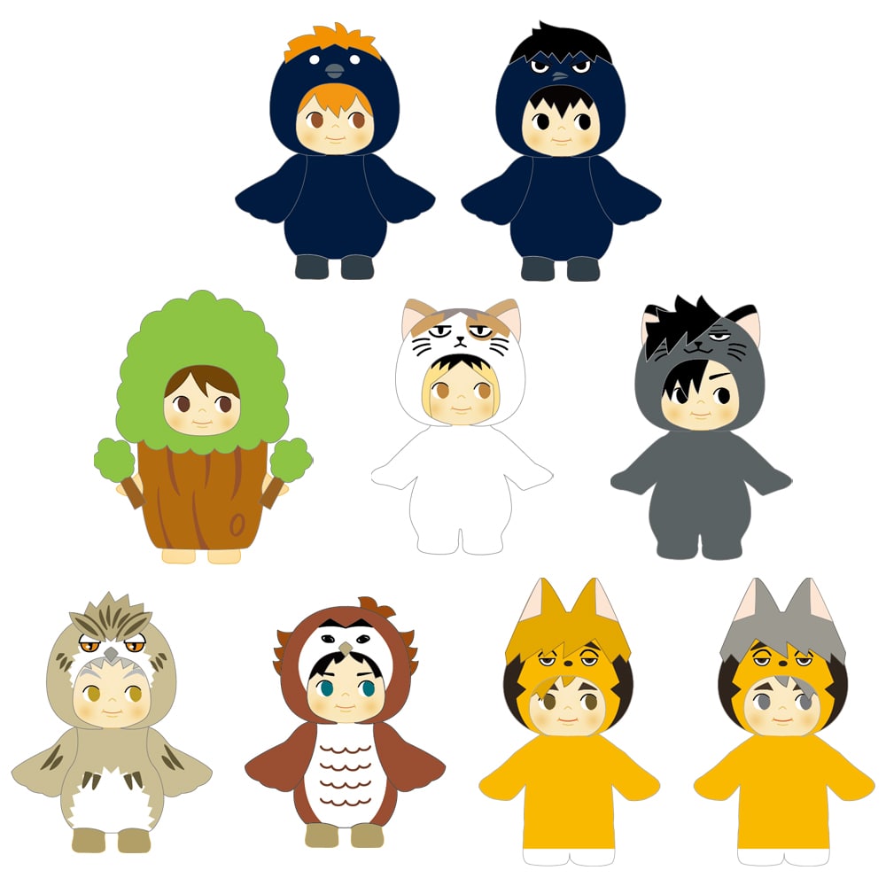 BACK ORDER Toho - Haikyu!! Trading Costume Kewpie [JP] [Set of 9]
