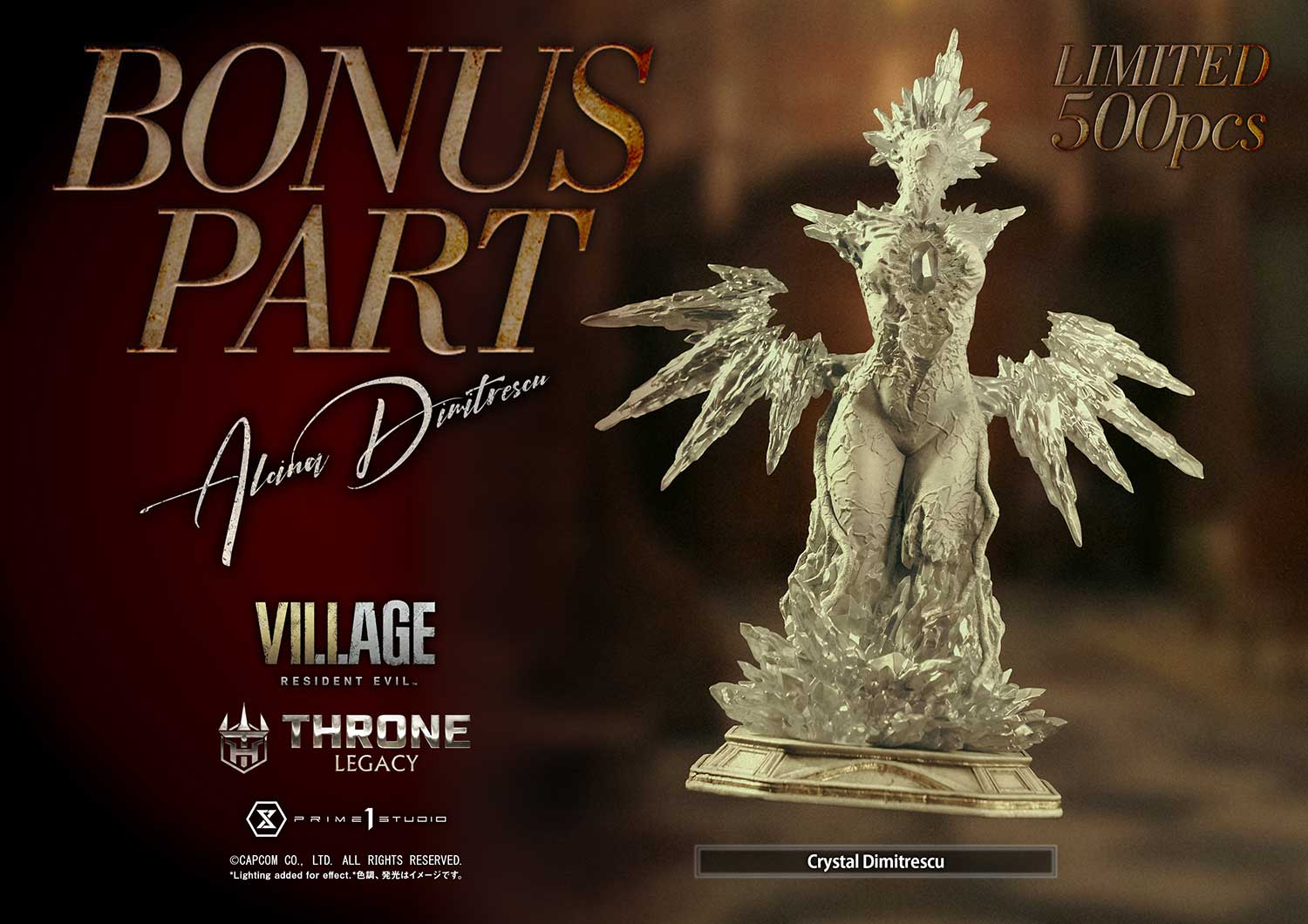 PRE-ORDER Prime1 Studio - Throne Legacy - Resident Evil Village - Alcina Dimitrescu: Deluxe Bonus Ver. 1/4