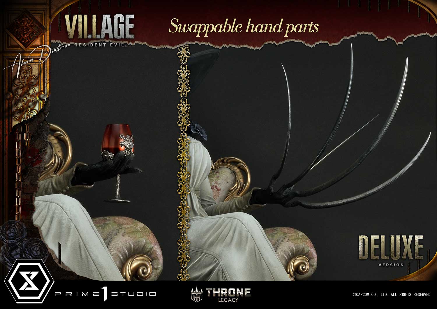 PRE-ORDER Prime1 Studio - Throne Legacy - Resident Evil Village - Alcina Dimitrescu: Deluxe Bonus Ver. 1/4