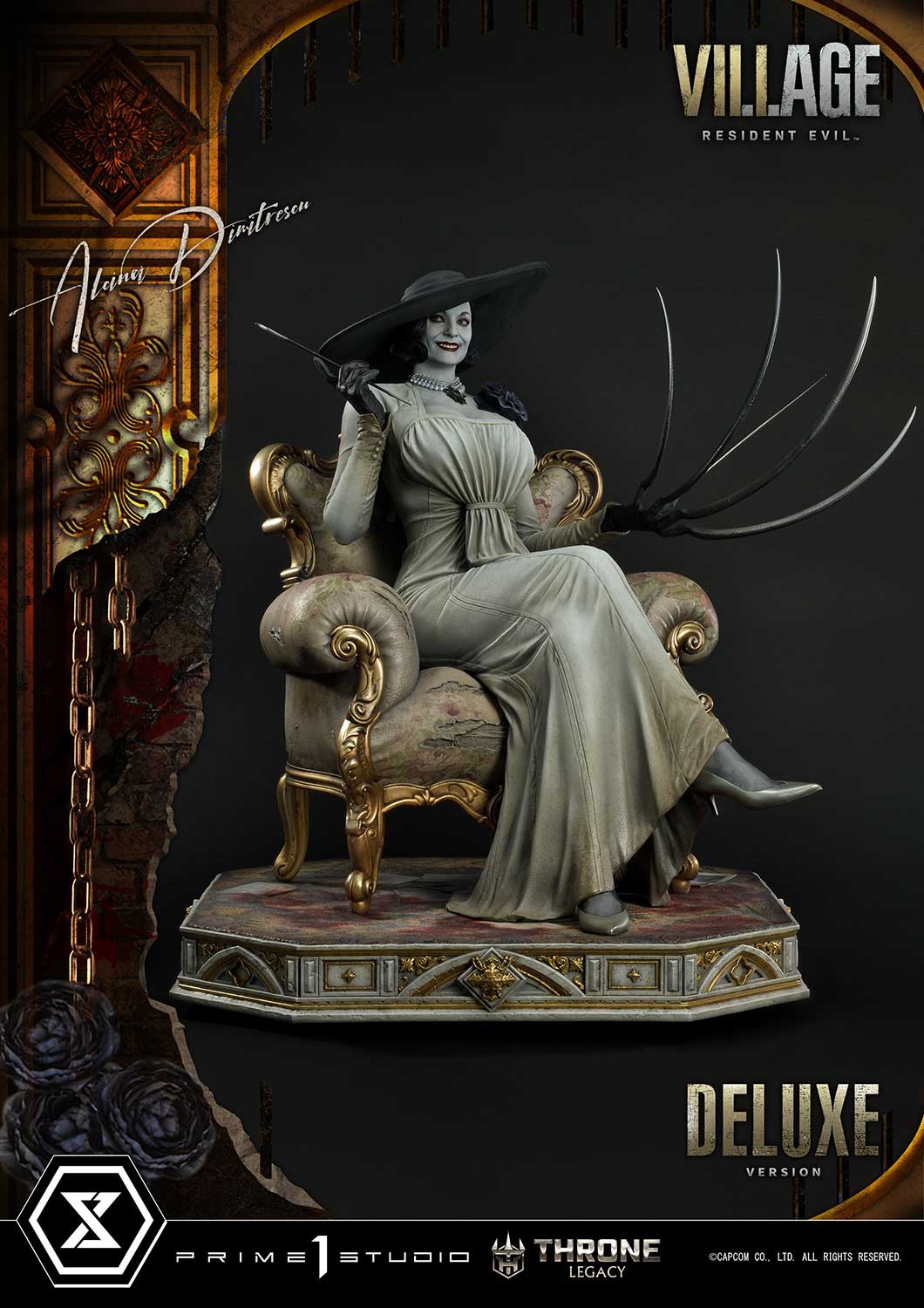 PRE-ORDER Prime1 Studio - Throne Legacy - Resident Evil Village - Alcina Dimitrescu: Deluxe Bonus Ver. 1/4
