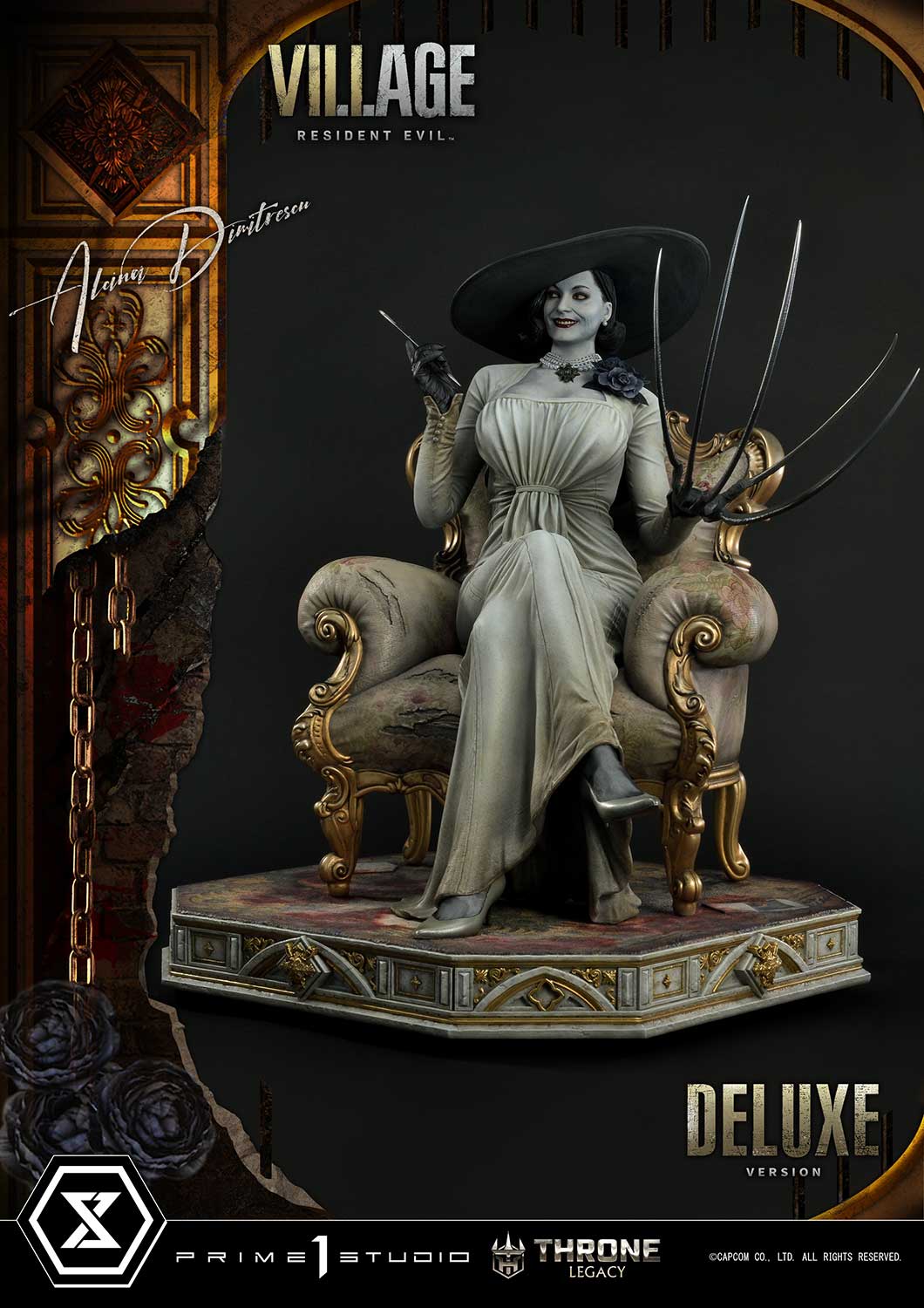 PRE-ORDER Prime1 Studio - Throne Legacy - Resident Evil Village - Alcina Dimitrescu: Deluxe Bonus Ver. 1/4