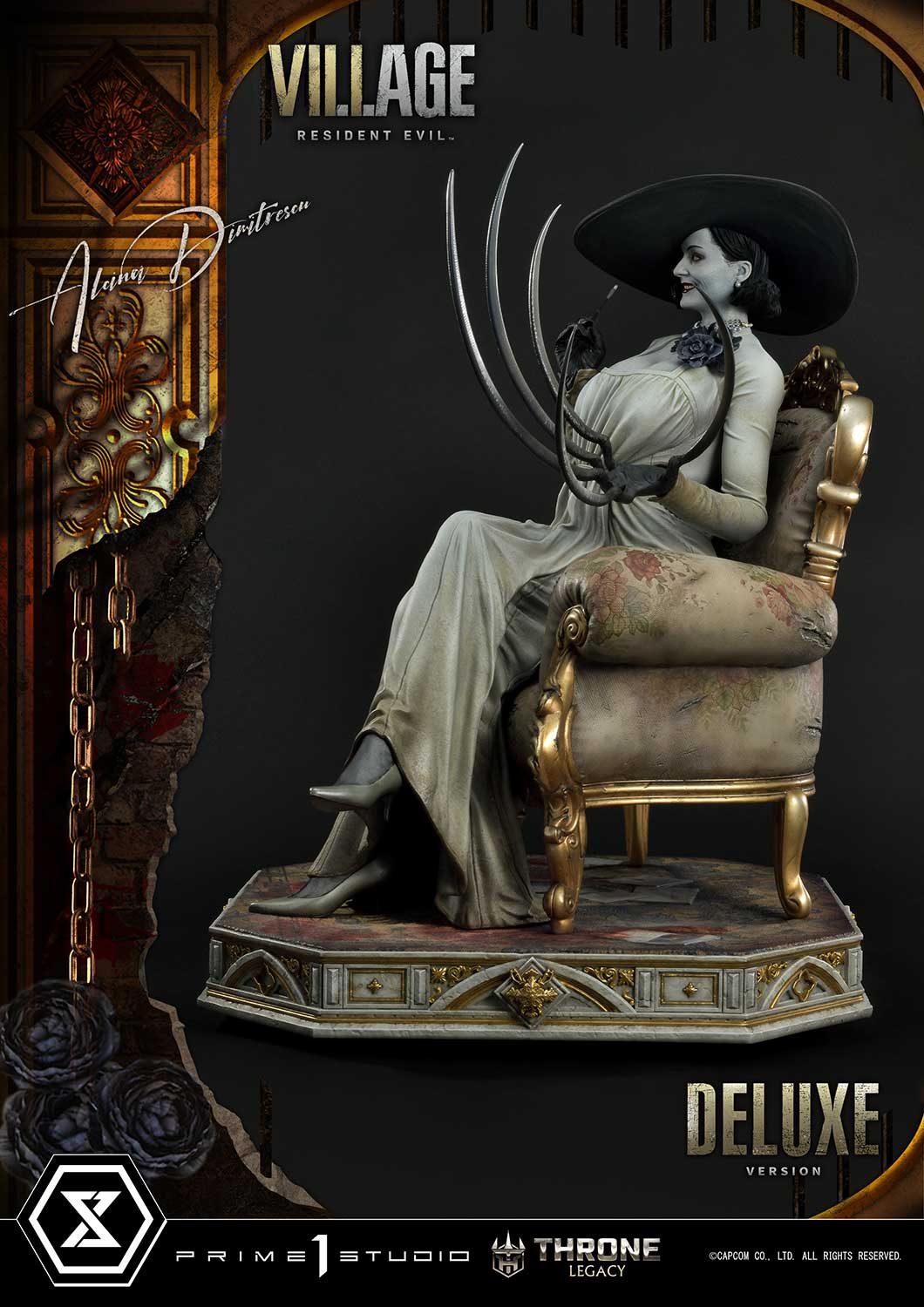 PRE-ORDER Prime1 Studio - Throne Legacy - Resident Evil Village - Alcina Dimitrescu: Deluxe Bonus Ver. 1/4