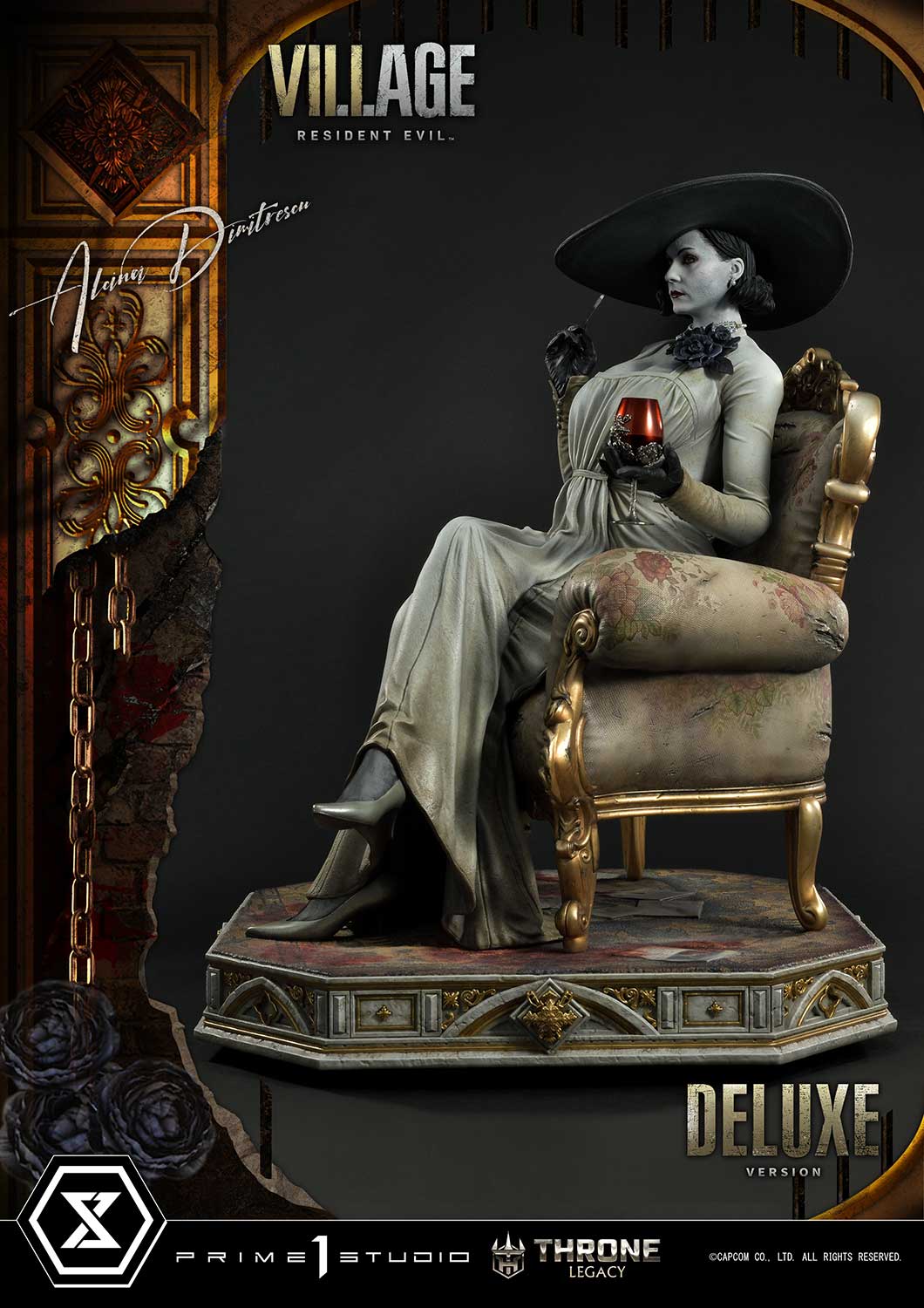 PRE-ORDER Prime1 Studio - Throne Legacy - Resident Evil Village - Alcina Dimitrescu: Deluxe Bonus Ver. 1/4