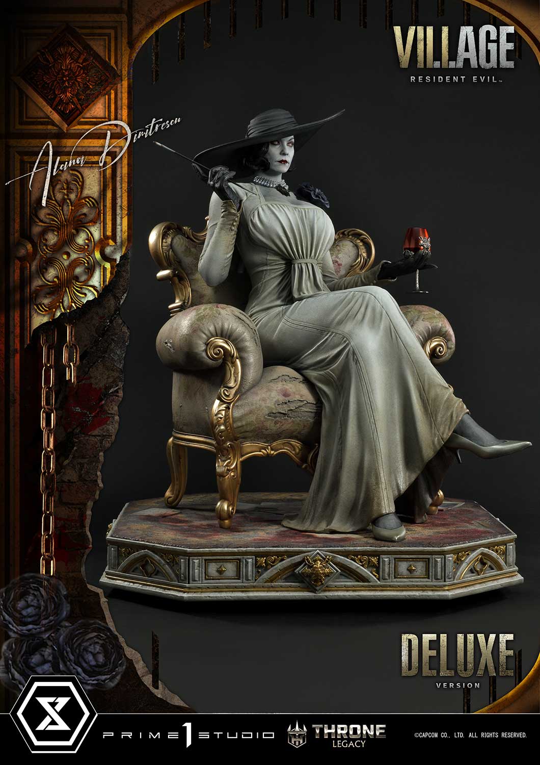 PRE-ORDER Prime1 Studio - Throne Legacy - Resident Evil Village - Alcina Dimitrescu: Deluxe Bonus Ver. 1/4