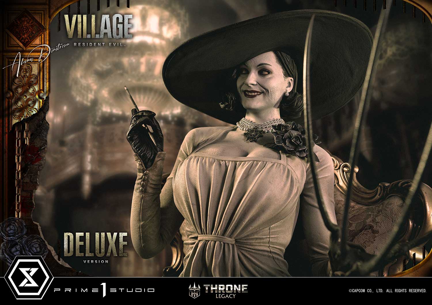 PRE-ORDER Prime1 Studio - Throne Legacy - Resident Evil Village - Alcina Dimitrescu: Deluxe Bonus Ver. 1/4