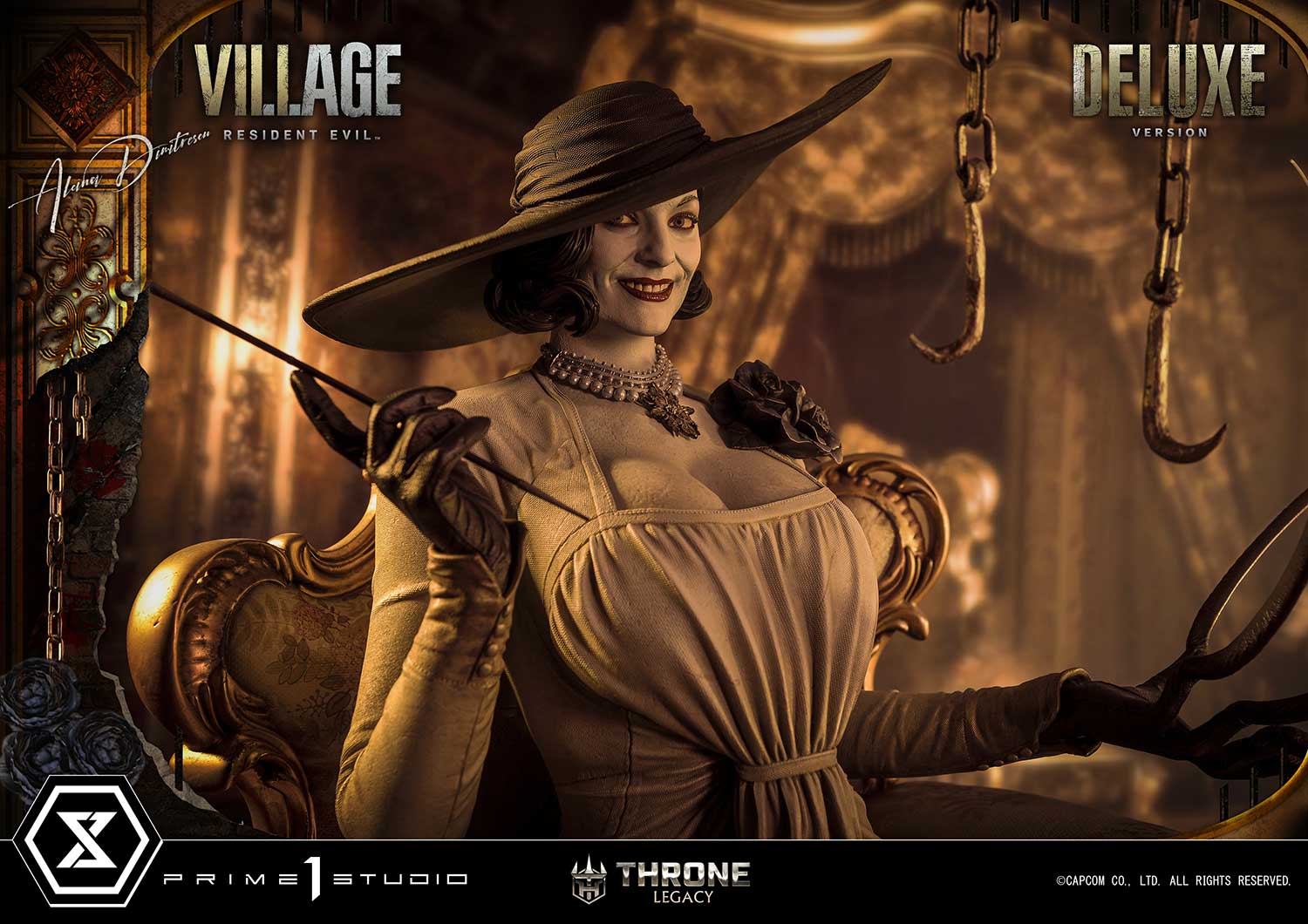 PRE-ORDER Prime1 Studio - Throne Legacy - Resident Evil Village - Alcina Dimitrescu: Deluxe Bonus Ver. 1/4