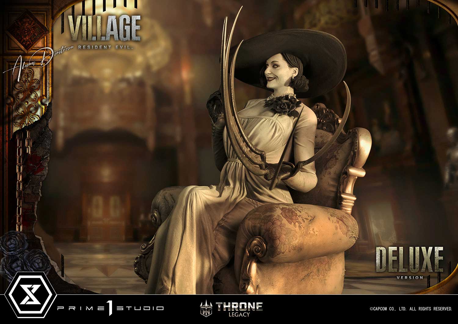 PRE-ORDER Prime1 Studio - Throne Legacy - Resident Evil Village - Alcina Dimitrescu: Deluxe Bonus Ver. 1/4