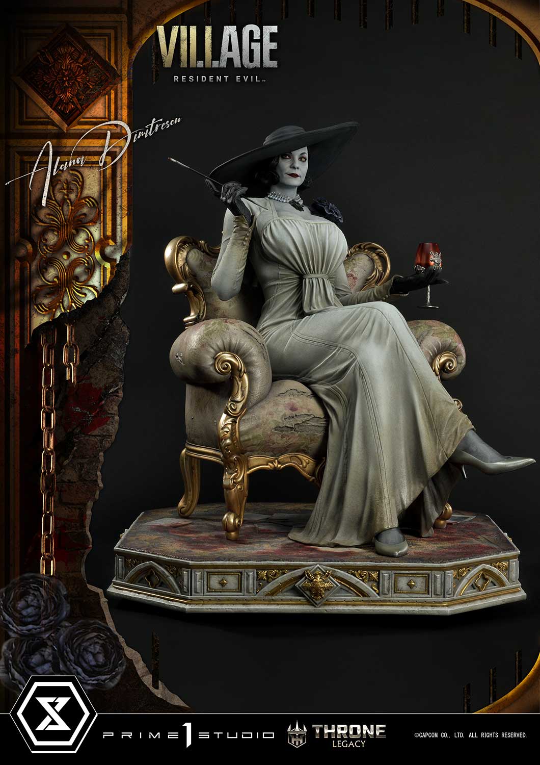 PRE-ORDER Prime1 Studio - Throne Legacy - Resident Evil Village - Alcina Dimitrescu: Deluxe Bonus Ver. 1/4