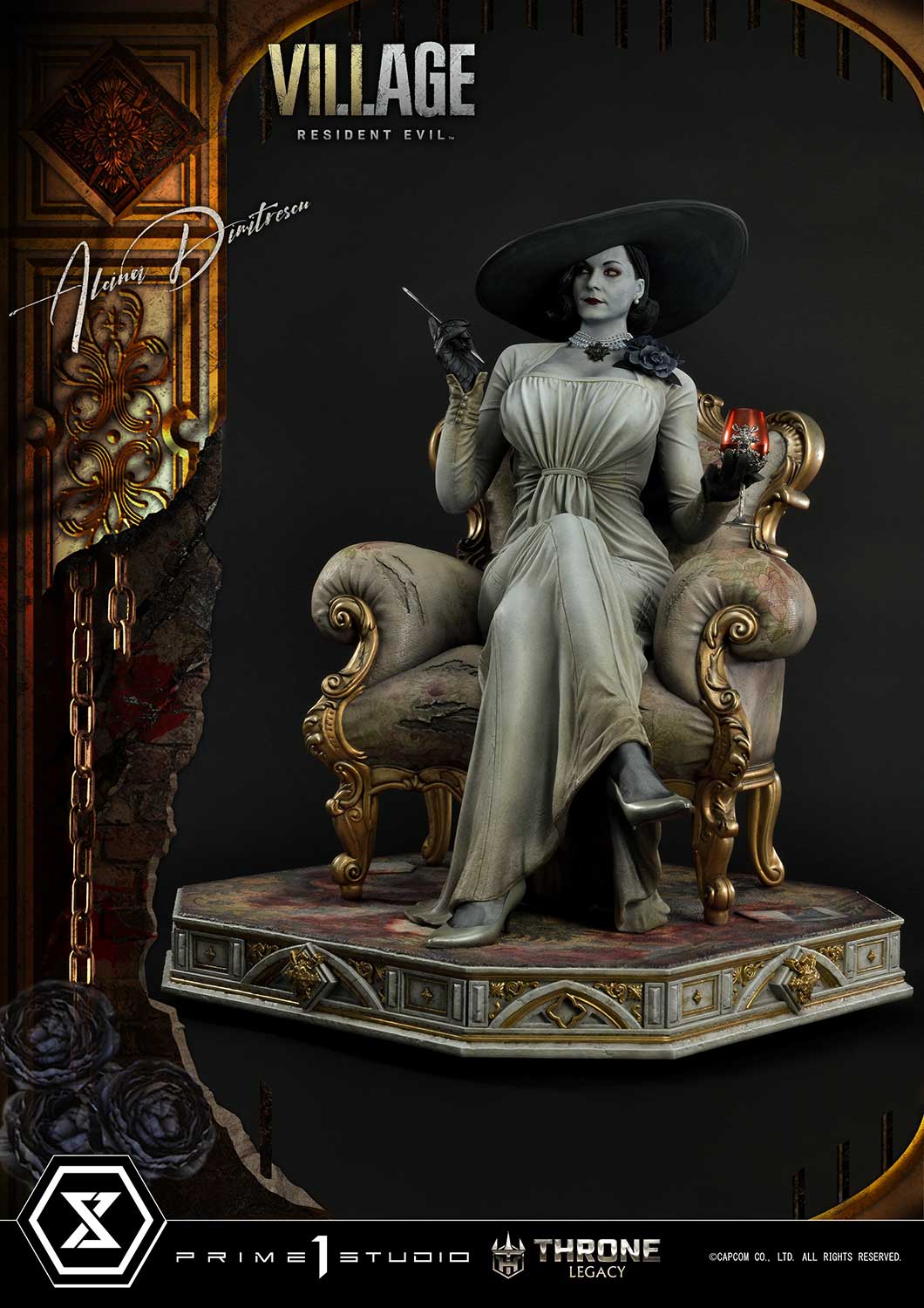 PRE-ORDER Prime1 Studio - Throne Legacy - Resident Evil Village - Alcina Dimitrescu: Deluxe Bonus Ver. 1/4