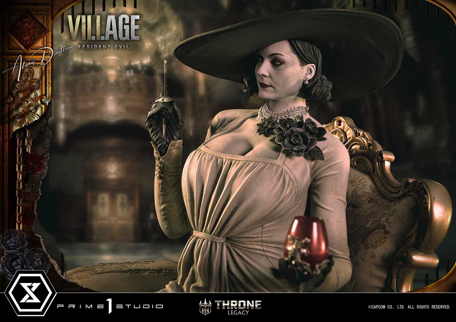 PRE-ORDER Prime1 Studio - Throne Legacy - Resident Evil Village - Alcina Dimitrescu: Deluxe Bonus Ver. 1/4