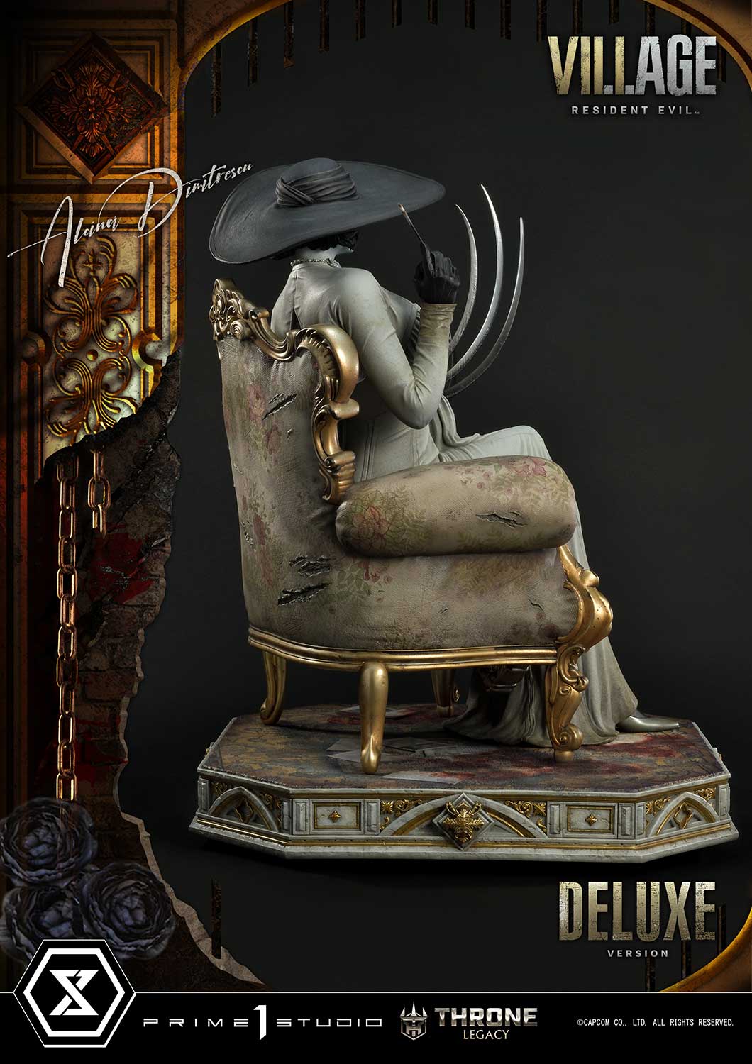 PRE-ORDER Prime1 Studio - Throne Legacy - Resident Evil Village - Alcina Dimitrescu: Deluxe Bonus Ver. 1/4