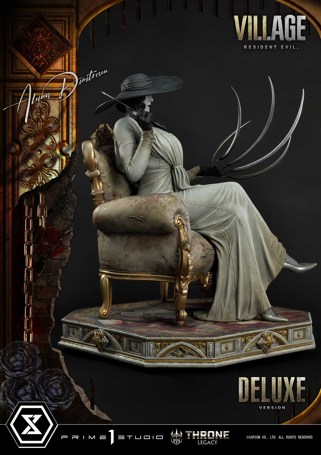 PRE-ORDER Prime1 Studio - Throne Legacy - Resident Evil Village - Alcina Dimitrescu: Deluxe Bonus Ver. 1/4