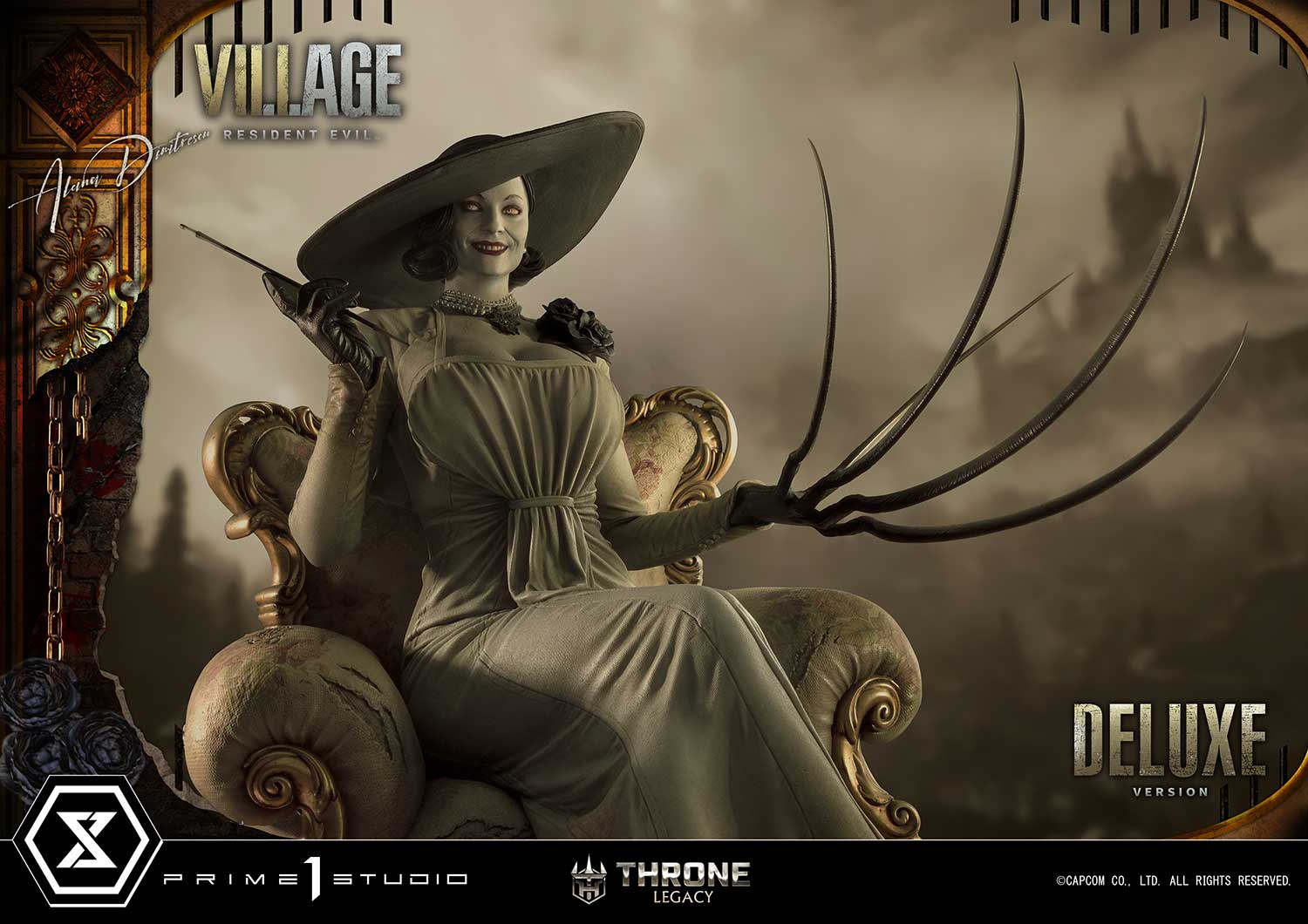 PRE-ORDER Prime1 Studio - Throne Legacy - Resident Evil Village - Alcina Dimitrescu: Deluxe Bonus Ver. 1/4