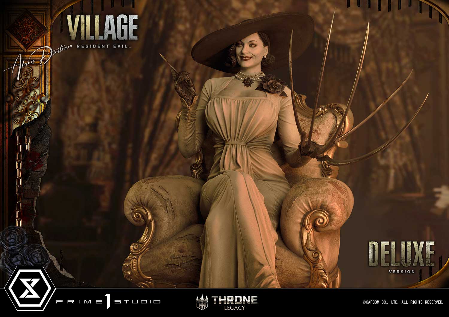 PRE-ORDER Prime1 Studio - Throne Legacy - Resident Evil Village - Alcina Dimitrescu: Deluxe Bonus Ver. 1/4