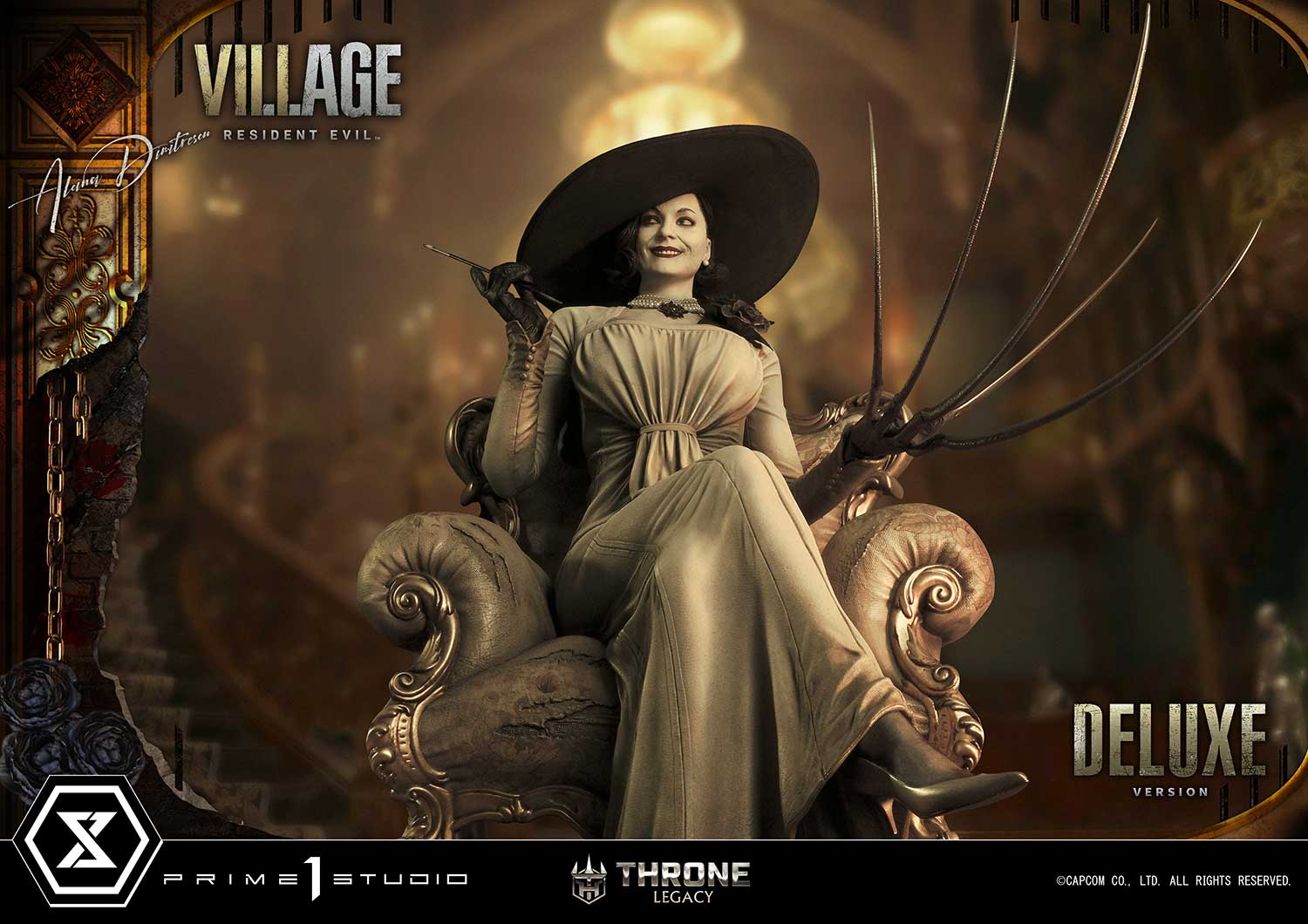PRE-ORDER Prime1 Studio - Throne Legacy - Resident Evil Village - Alcina Dimitrescu: Deluxe Bonus Ver. 1/4