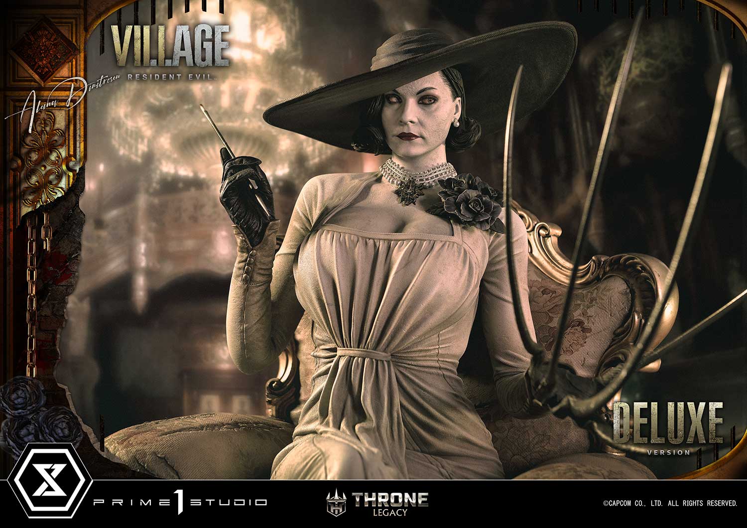 PRE-ORDER Prime1 Studio - Throne Legacy - Resident Evil Village - Alcina Dimitrescu: Deluxe Bonus Ver. 1/4