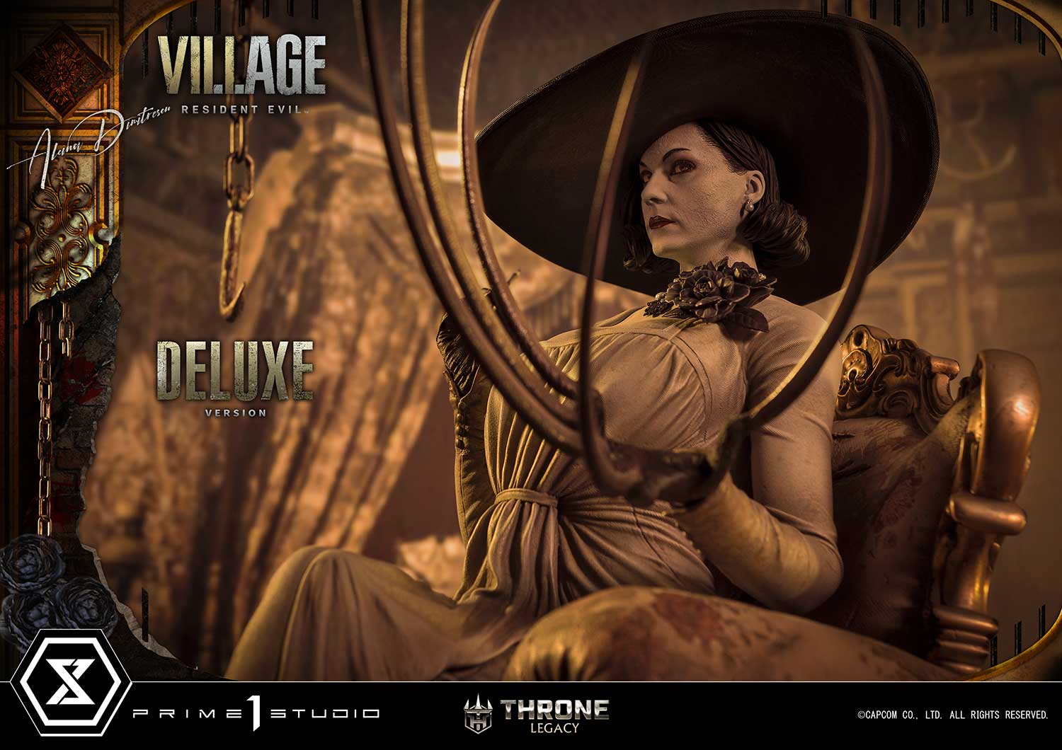 PRE-ORDER Prime1 Studio - Throne Legacy - Resident Evil Village - Alcina Dimitrescu: Deluxe Bonus Ver. 1/4