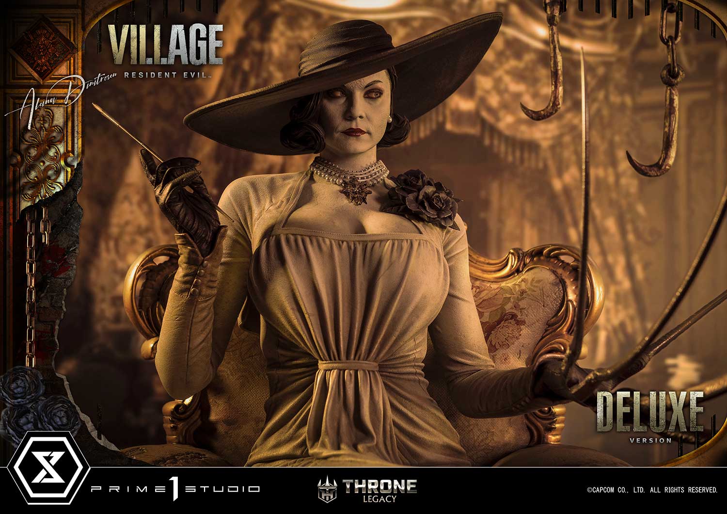 PRE-ORDER Prime1 Studio - Throne Legacy - Resident Evil Village - Alcina Dimitrescu: Deluxe Bonus Ver. 1/4