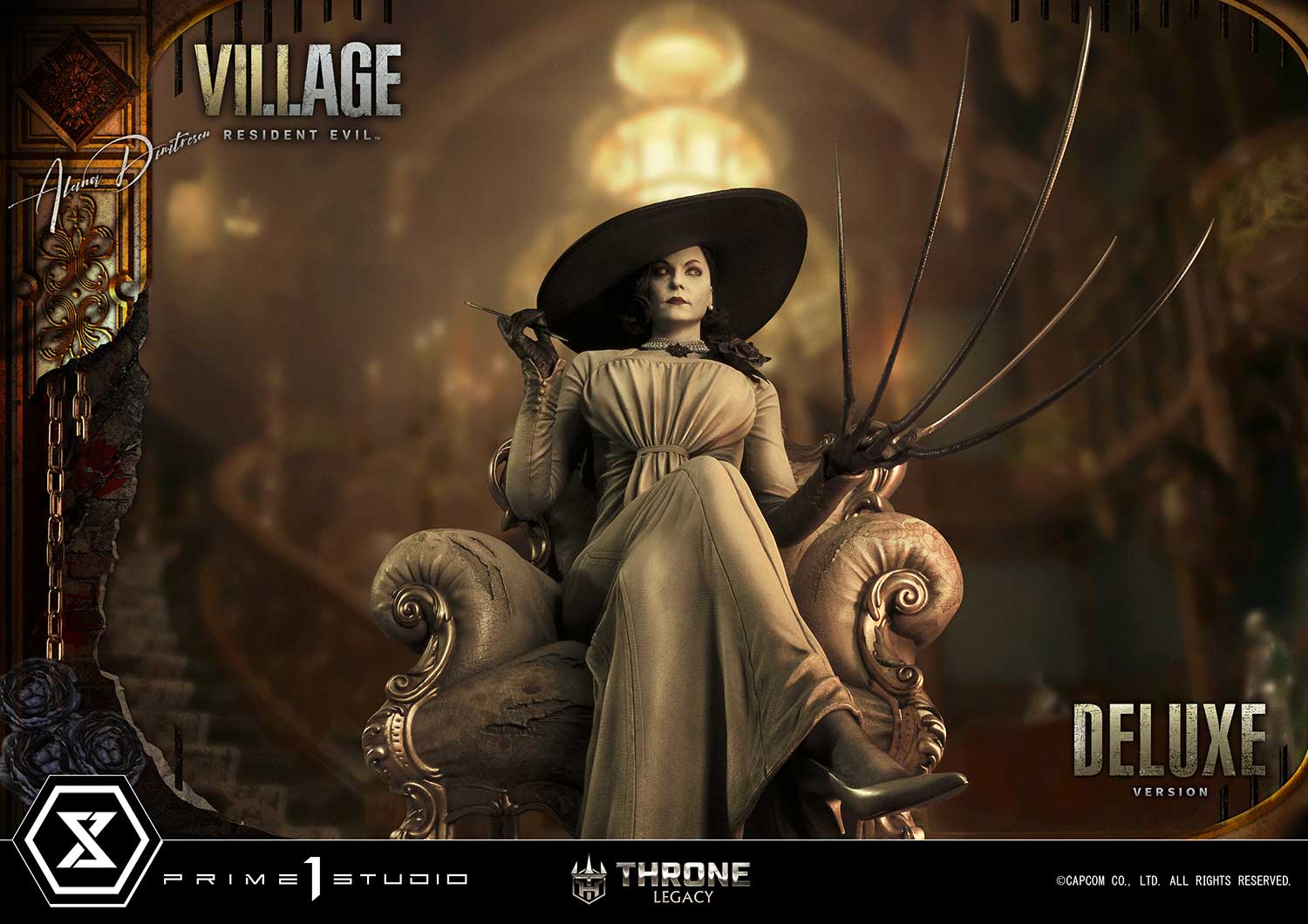 PRE-ORDER Prime1 Studio - Throne Legacy - Resident Evil Village - Alcina Dimitrescu: Deluxe Bonus Ver. 1/4