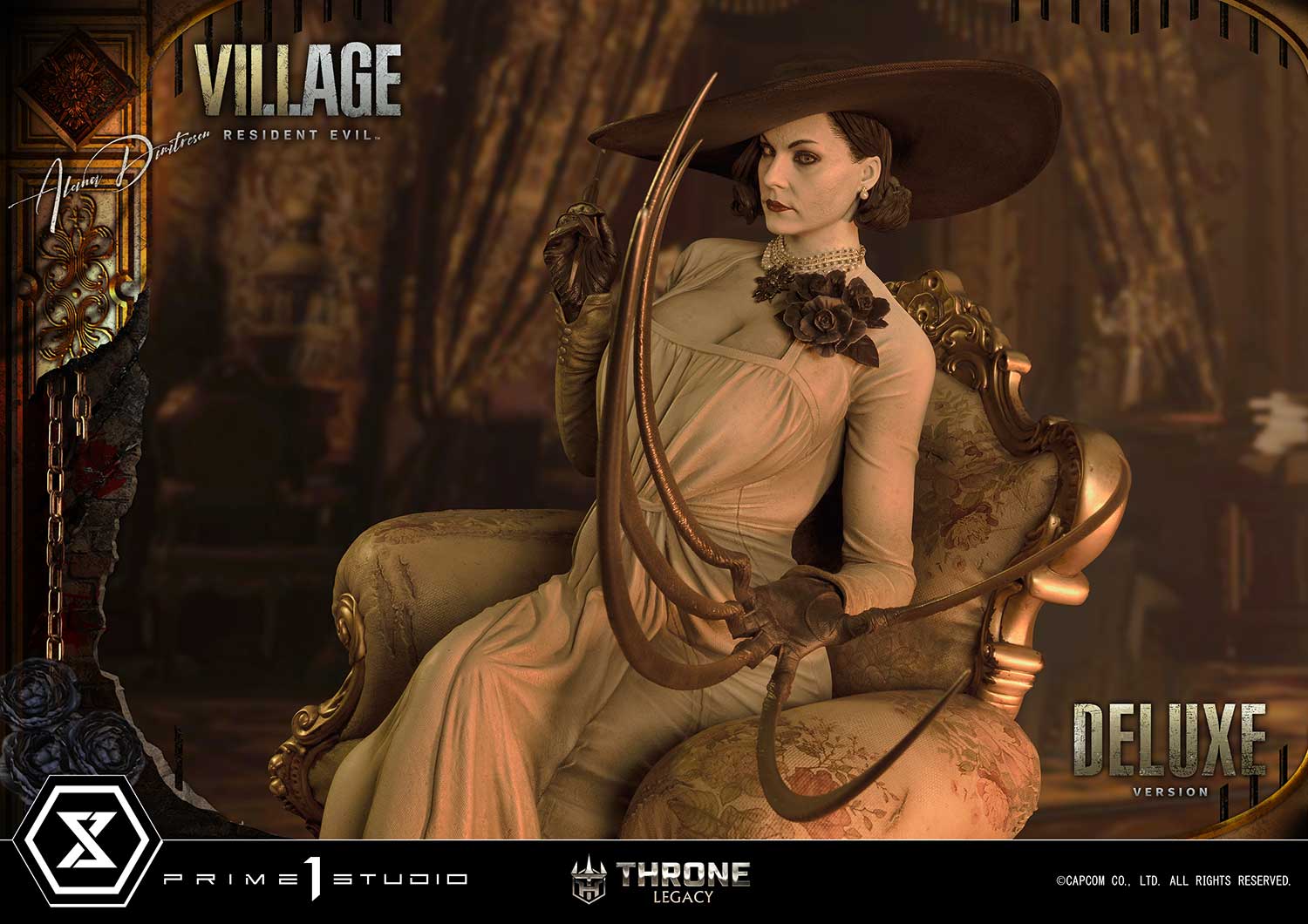 PRE-ORDER Prime1 Studio - Throne Legacy - Resident Evil Village - Alcina Dimitrescu: Deluxe Bonus Ver. 1/4