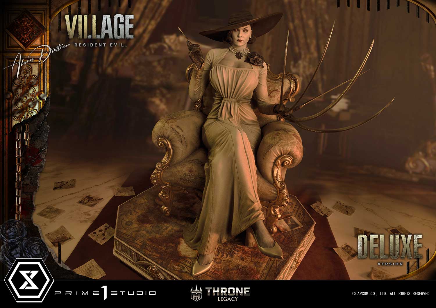 PRE-ORDER Prime1 Studio - Throne Legacy - Resident Evil Village - Alcina Dimitrescu: Deluxe Bonus Ver. 1/4