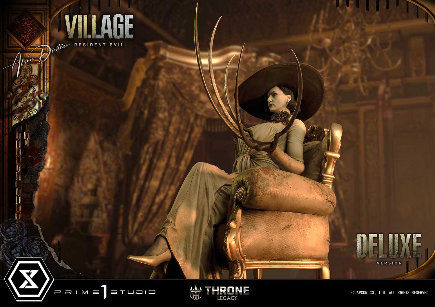 PRE-ORDER Prime1 Studio - Throne Legacy - Resident Evil Village - Alcina Dimitrescu: Deluxe Bonus Ver. 1/4