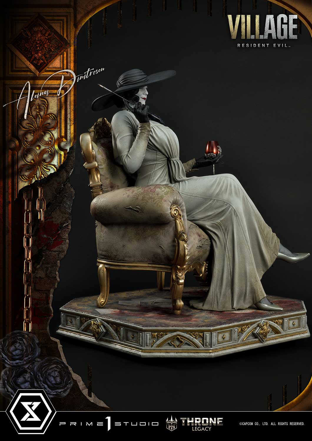 PRE-ORDER Prime1 Studio - Throne Legacy - Resident Evil Village - Alcina Dimitrescu: Deluxe Bonus Ver. 1/4