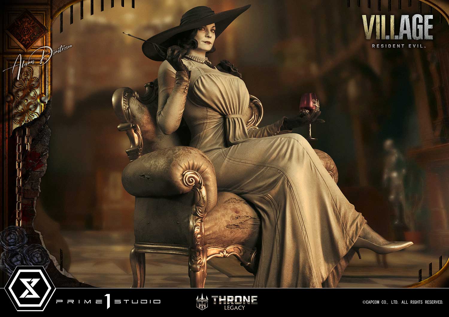 PRE-ORDER Prime1 Studio - Throne Legacy - Resident Evil Village - Alcina Dimitrescu: Deluxe Bonus Ver. 1/4