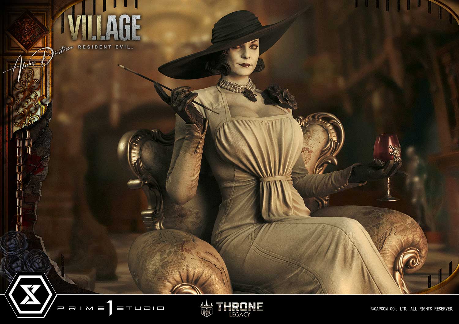 PRE-ORDER Prime1 Studio - Throne Legacy - Resident Evil Village - Alcina Dimitrescu: Deluxe Bonus Ver. 1/4
