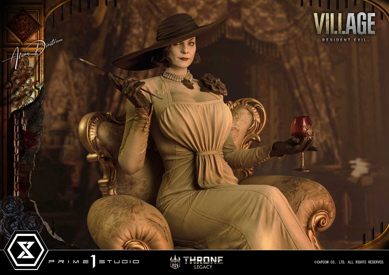 PRE-ORDER Prime1 Studio - Throne Legacy - Resident Evil Village - Alcina Dimitrescu: Deluxe Bonus Ver. 1/4