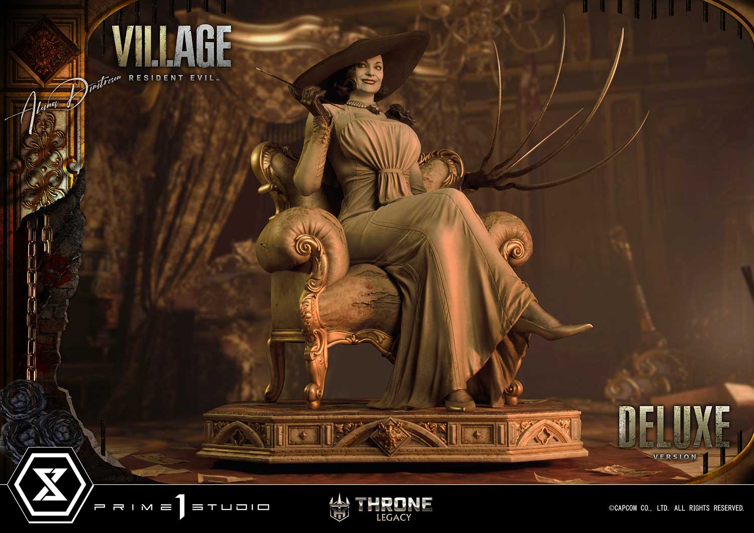 PRE-ORDER Prime1 Studio - Throne Legacy - Resident Evil Village - Alcina Dimitrescu: Deluxe Ver. 1/4