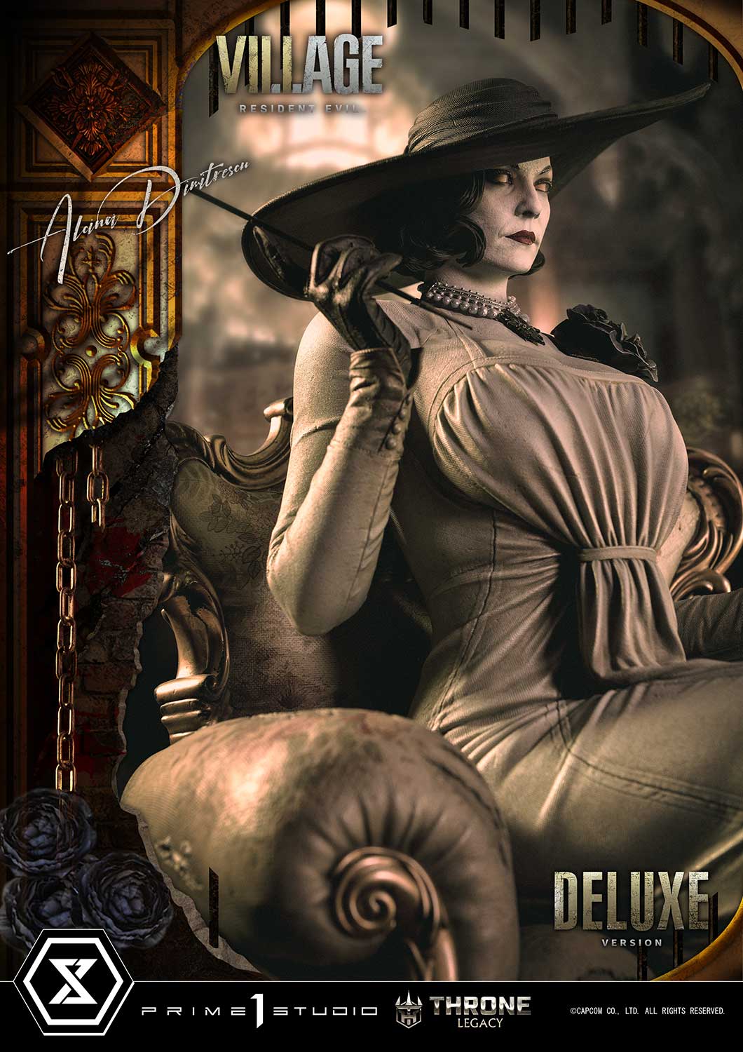 PRE-ORDER Prime1 Studio - Throne Legacy - Resident Evil Village - Alcina Dimitrescu: Deluxe Ver. 1/4